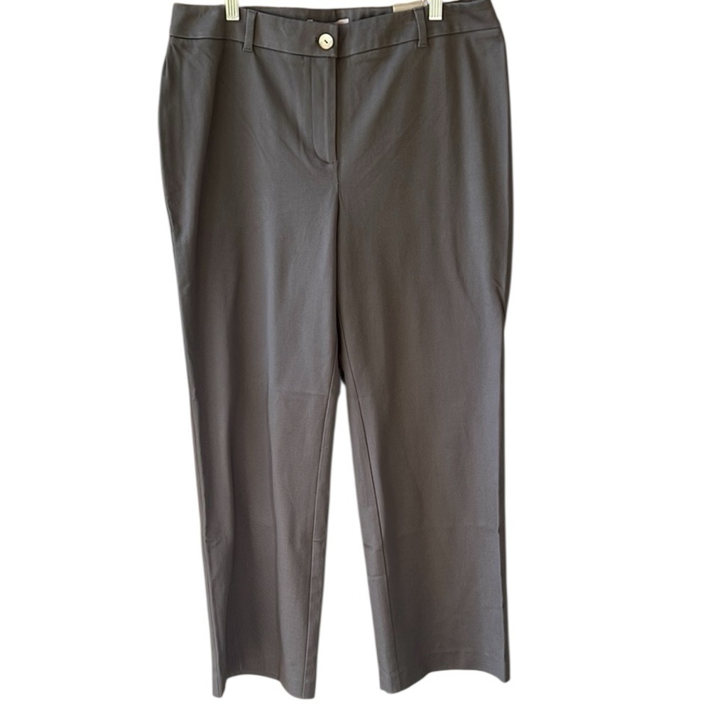 Chico’s New w Tag Sz L Short Gray Capital Stretch Downtown Pant